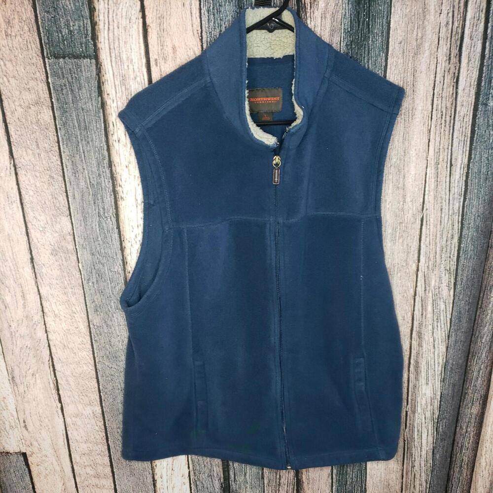 Northwest Territory Fleece Vest ~ 1 Blue & 1 Black~ L ~